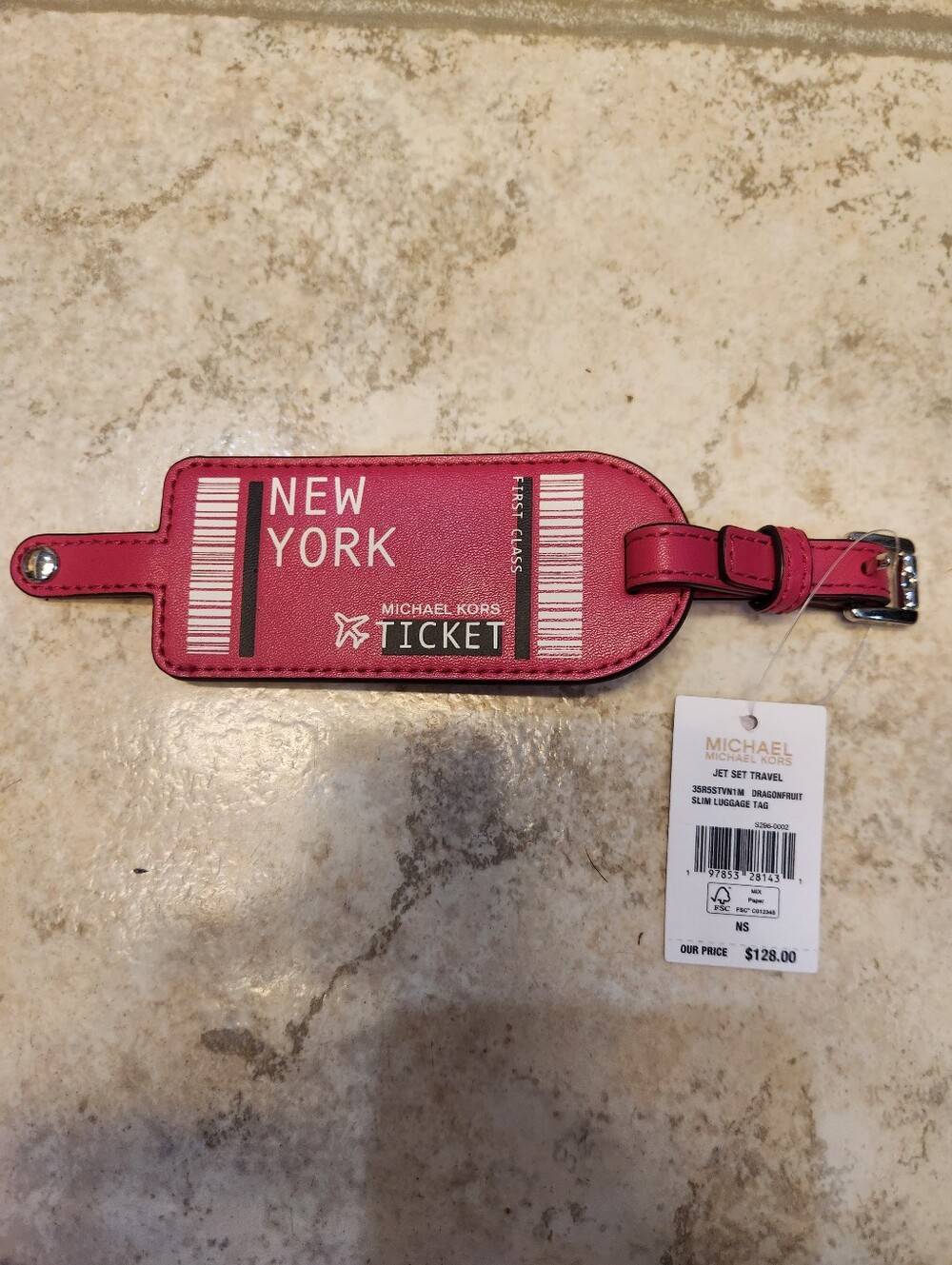 Michael Kors Jet Set Travel Luggage Tag Pink